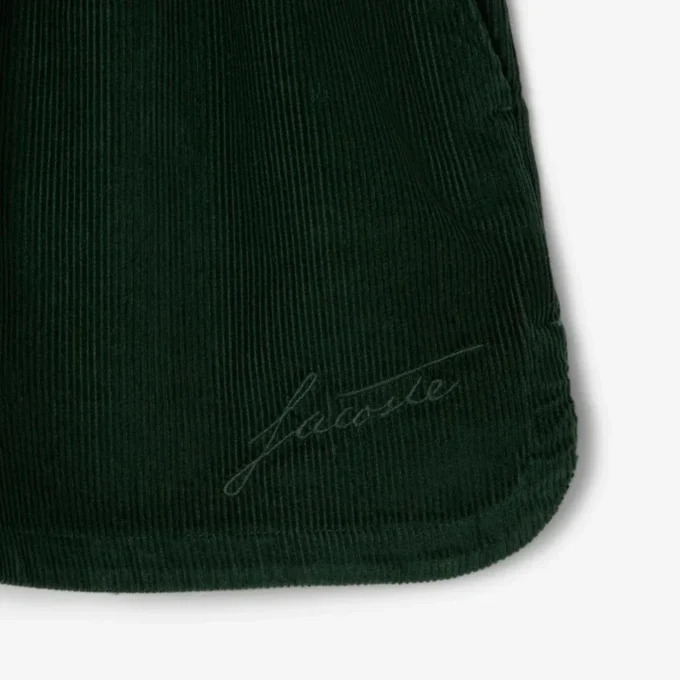Pantalones cortos de pana de corte holgado para mujer