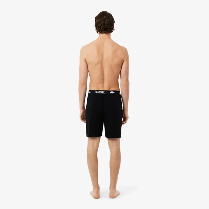 Pantalones cortos de pijama de algodón suave para hombre