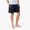 Pantalones cortos de pijama de felpa de corte recto para hombre