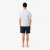 Pantalones cortos de pijama de felpa de corte recto para hombre