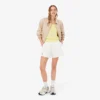 Pantalones cortos de piqué doble cara para mujer