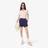 Pantalones cortos de piqué doble cara para mujer