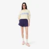 Pantalones cortos de piqué doble cara para mujer