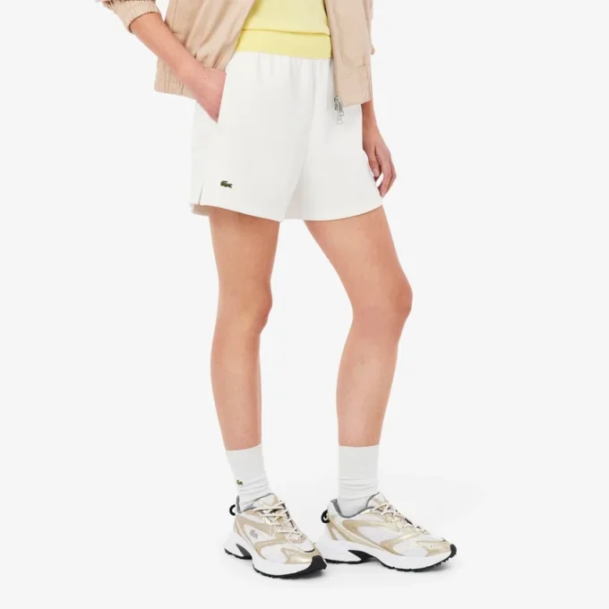 Pantalones cortos de piqué doble cara para mujer