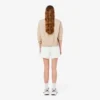 Pantalones cortos de piqué doble cara para mujer