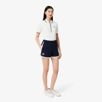 Pantalones cortos de piqué elástico Tennis Heritage para mujer