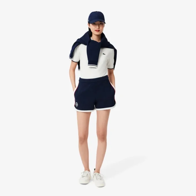 Pantalones cortos de piqué elástico Tennis Heritage para mujer