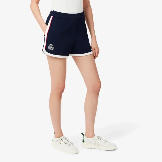 Pantalones cortos de piqué elástico Tennis Heritage para mujer