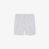 Pantalones cortos de popelín de algodón a rayas