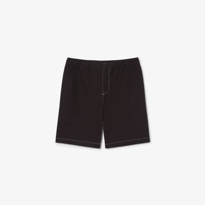 Pantalones cortos de popelín de corte holgado