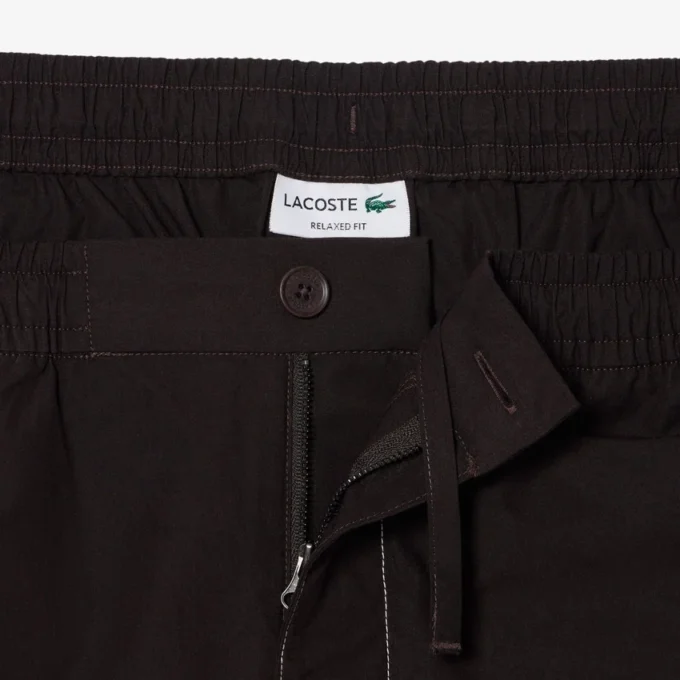 Pantalones cortos de popelín de corte holgado