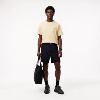 Pantalones cortos de popelín de corte holgado para hombre