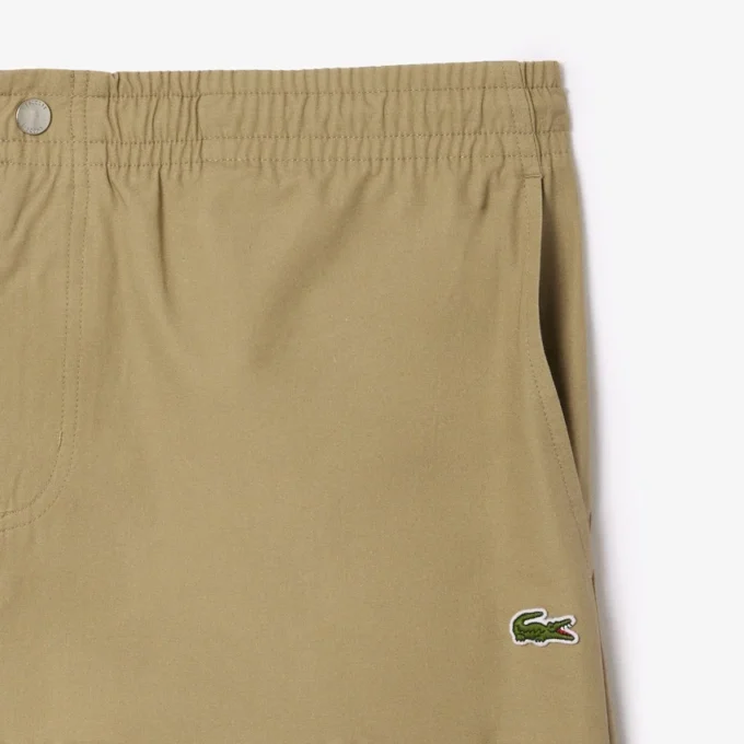 Pantalones cortos de popelín de corte holgado para hombre