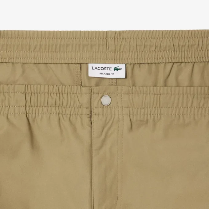 Pantalones cortos de popelín de corte holgado para hombre
