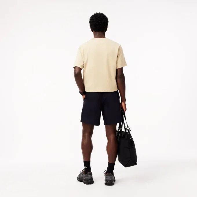 Pantalones cortos de popelín de corte holgado para hombre