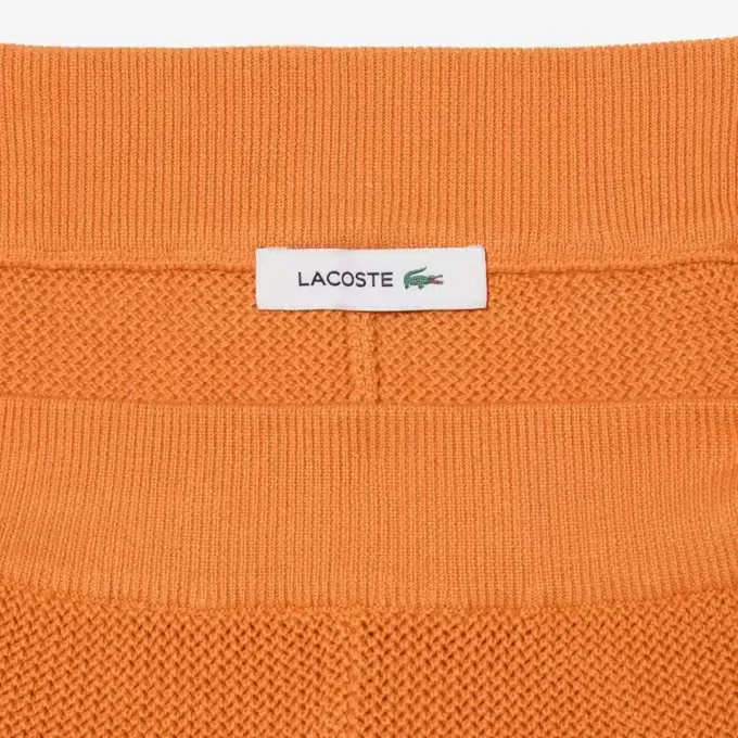 Pantalones cortos de punto de malla a rayas