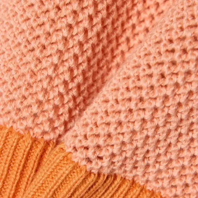 Pantalones cortos de punto de malla a rayas
