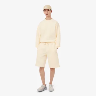 Pantalones cortos de punto interlock de corte holgado