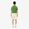 Pantalones cortos de sarga de mezcla de lino, corte regular