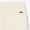 Pantalones cortos de sarga de mezcla de lino, corte regular