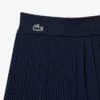 Pantalones cortos de tenis con pliegues y forro para mujer