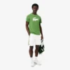 Pantalones cortos de tenis de hombre ligeros con rayas en bloques de color
