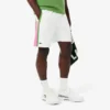 Pantalones cortos de tenis de hombre ligeros con rayas en bloques de color