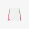 Pantalones cortos de tenis de hombre ligeros con rayas en bloques de color