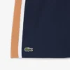Pantalones cortos de tenis de hombre ligeros con rayas en bloques de color