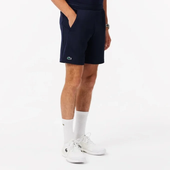 Pantalones cortos de tenis elásticos de corte regular para hombre