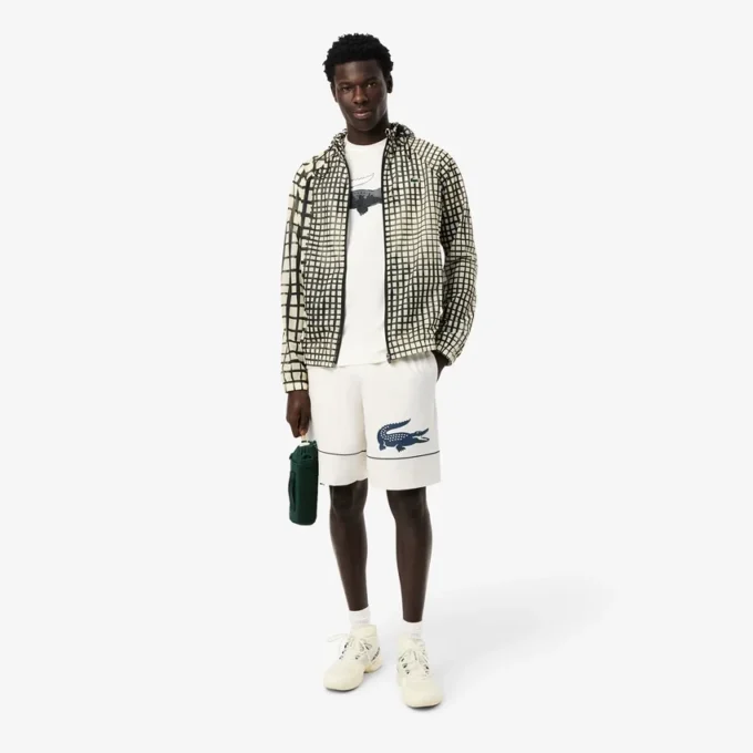 Pantalones cortos de tenis estampados para hombre