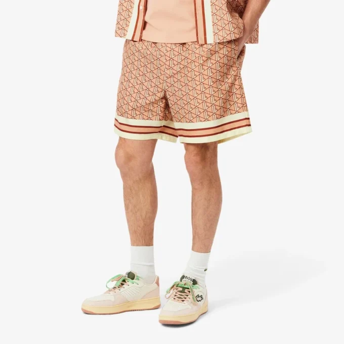 Pantalones cortos ligeros con estampado Monogram para hombre