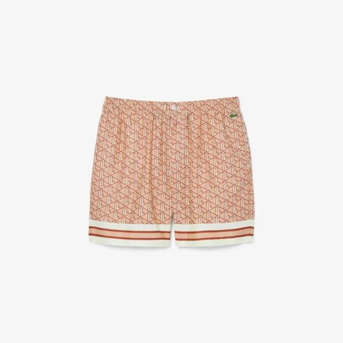 Pantalones cortos ligeros con estampado Monogram para hombre