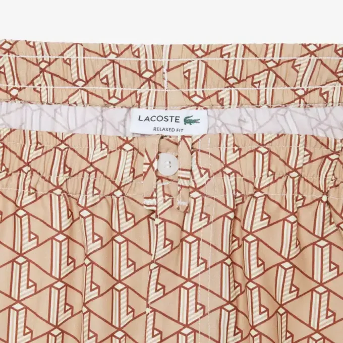 Pantalones cortos ligeros con estampado Monogram para hombre