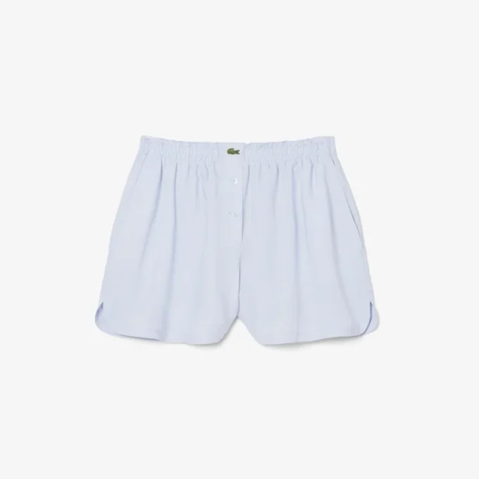 Pantalones cortos oversize de mezcla de lino