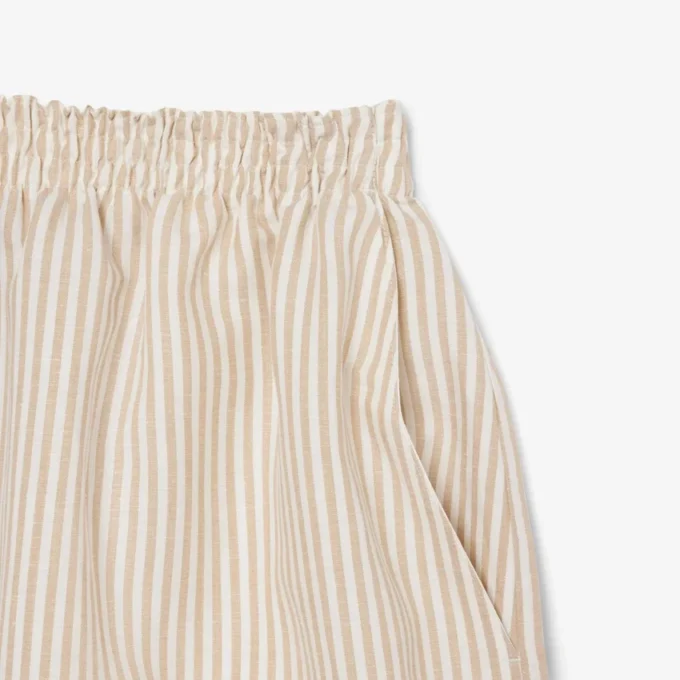 Pantalones cortos oversize de mezcla de lino