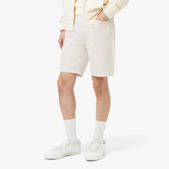 Pantalones cortos vaqueros de corte recto para hombre