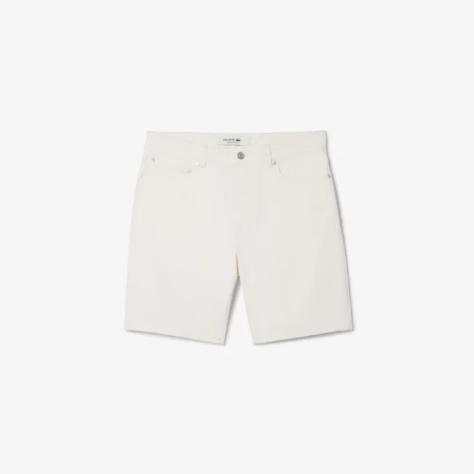 Pantalones cortos vaqueros de corte recto para hombre