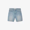 Pantalones cortos vaqueros de corte recto para hombre