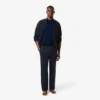Pantalones de algodón acanalado para hombre