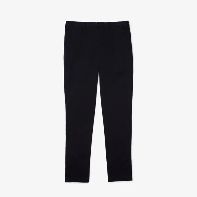 Pantalones de algodón elástico de corte ajustado para hombre