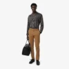 Pantalones de algodón elástico de corte ajustado para hombre