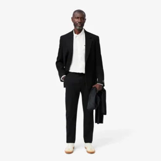 Pantalones de algodón elástico de corte ajustado para hombre