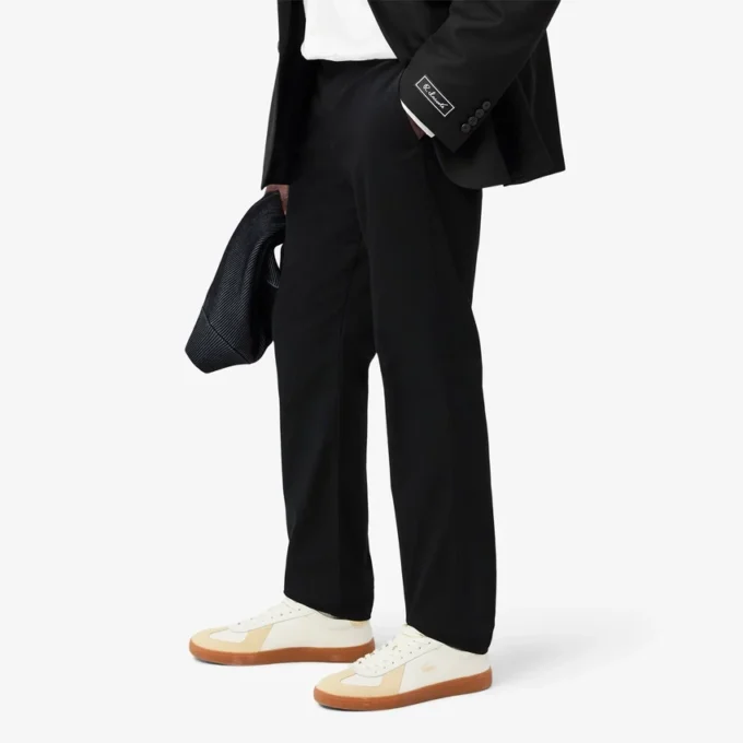 Pantalones de algodón elástico de corte ajustado para hombre