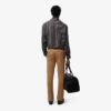 Pantalones de algodón elástico de corte ajustado para hombre