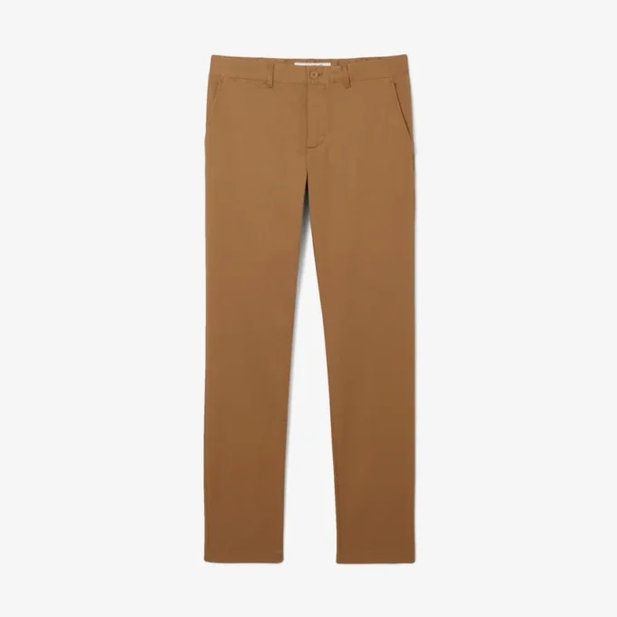 Pantalones de algodón elástico de corte ajustado para hombre