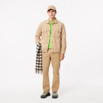 Pantalones de carpintero de lona de algodón de corte holgado para hombre