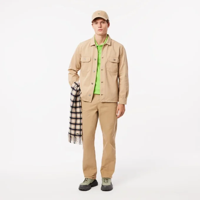 Pantalones de carpintero de lona de algodón de corte holgado para hombre