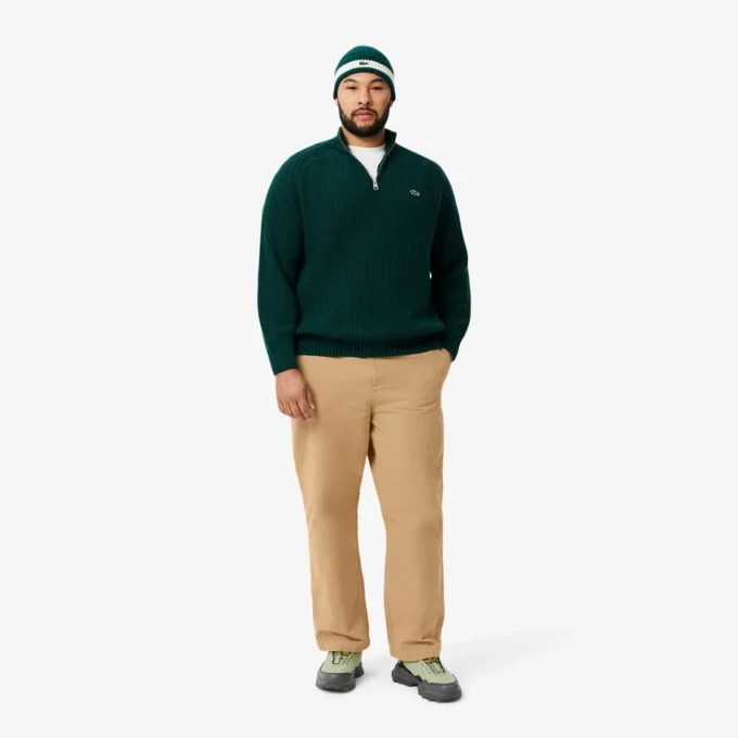 Pantalones de carpintero de lona de algodón de corte holgado para hombre