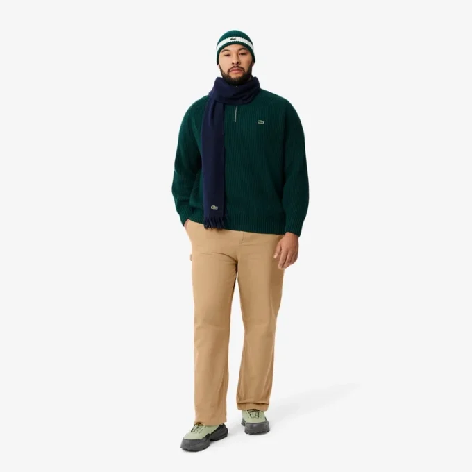 Pantalones de carpintero de lona de algodón de corte holgado para hombre